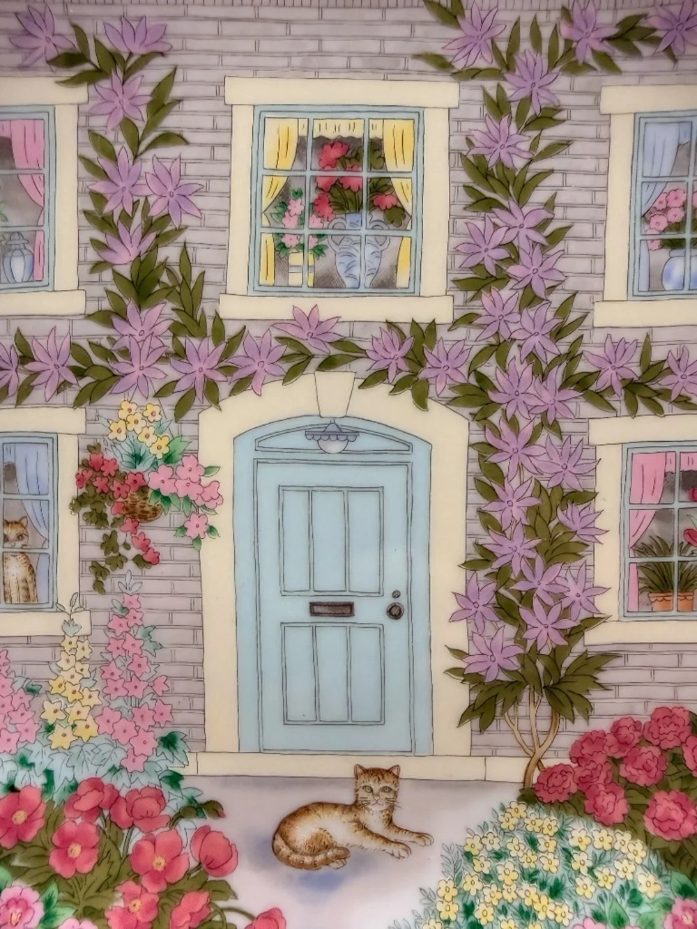 ALBERT KESSLER & CO Collector Cat House Collector Plate
